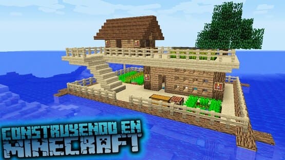 Construcción de Minecraft en el agua