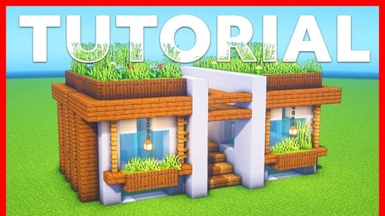 Casa de dos pisos simple para Minecraft