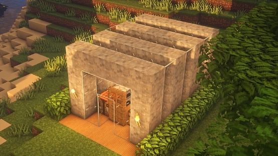 Casas de Minecraft fáciles de cristal y piedra