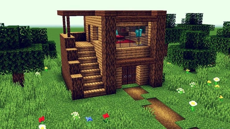 casas de minecraft survival simple